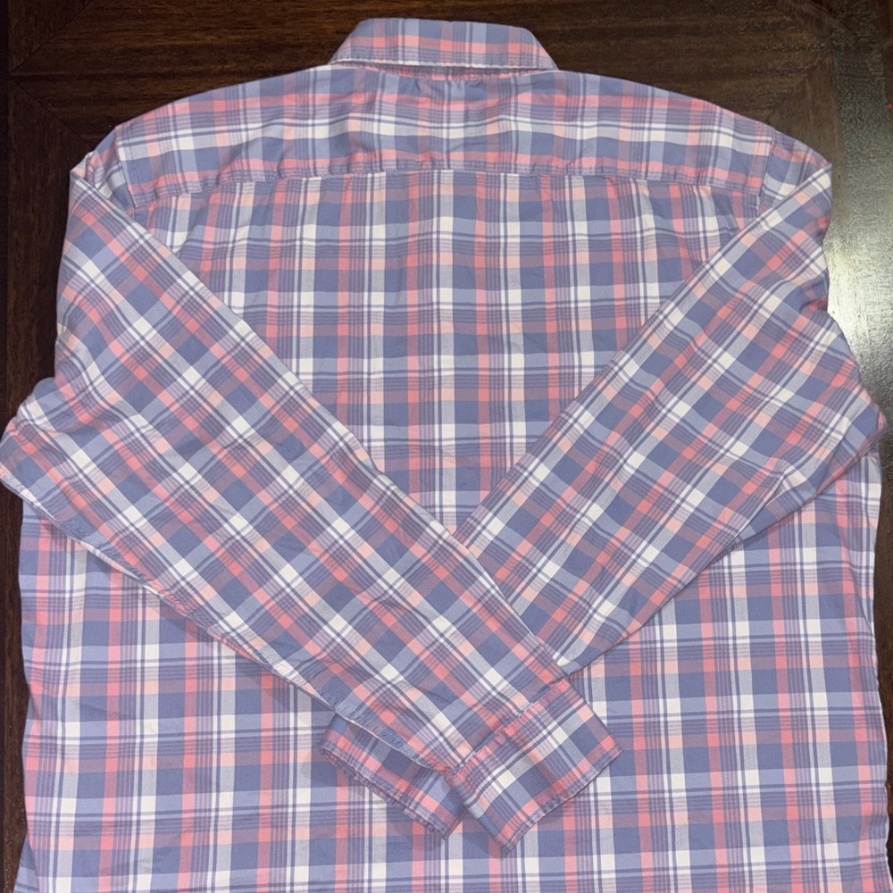 Faherty Multicolor Plaid Button Down Shirt - image 8
